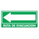 SEÑAL MODELO 024 RUTA DE EVACUACION IZQUIERDA 
