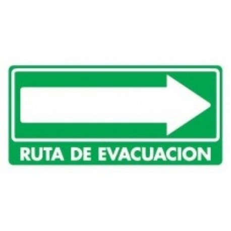 SEÑAL MODELO 025 RUTA DE EVACUACION DERECHA 