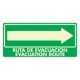 SEÑAL MODELO 029  RUTA DE EVACUACION DERECHA