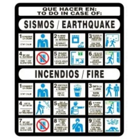 SEÑAL MODELO 031 SISMOS-INCENDIOS